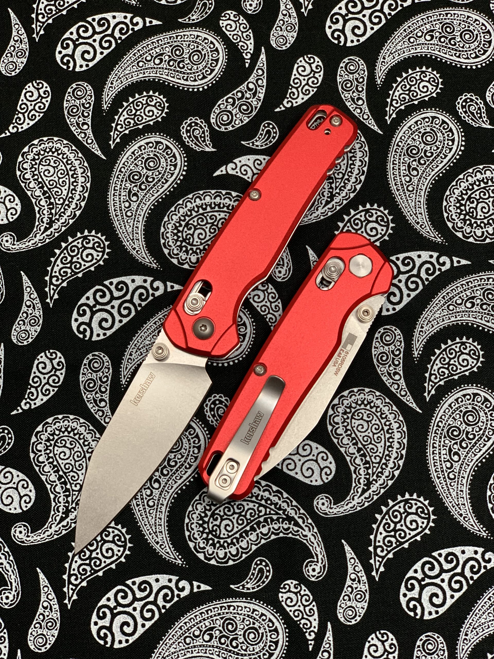 Kershaw Bel Air Red Stonewash 6105RDSW - Magnacut