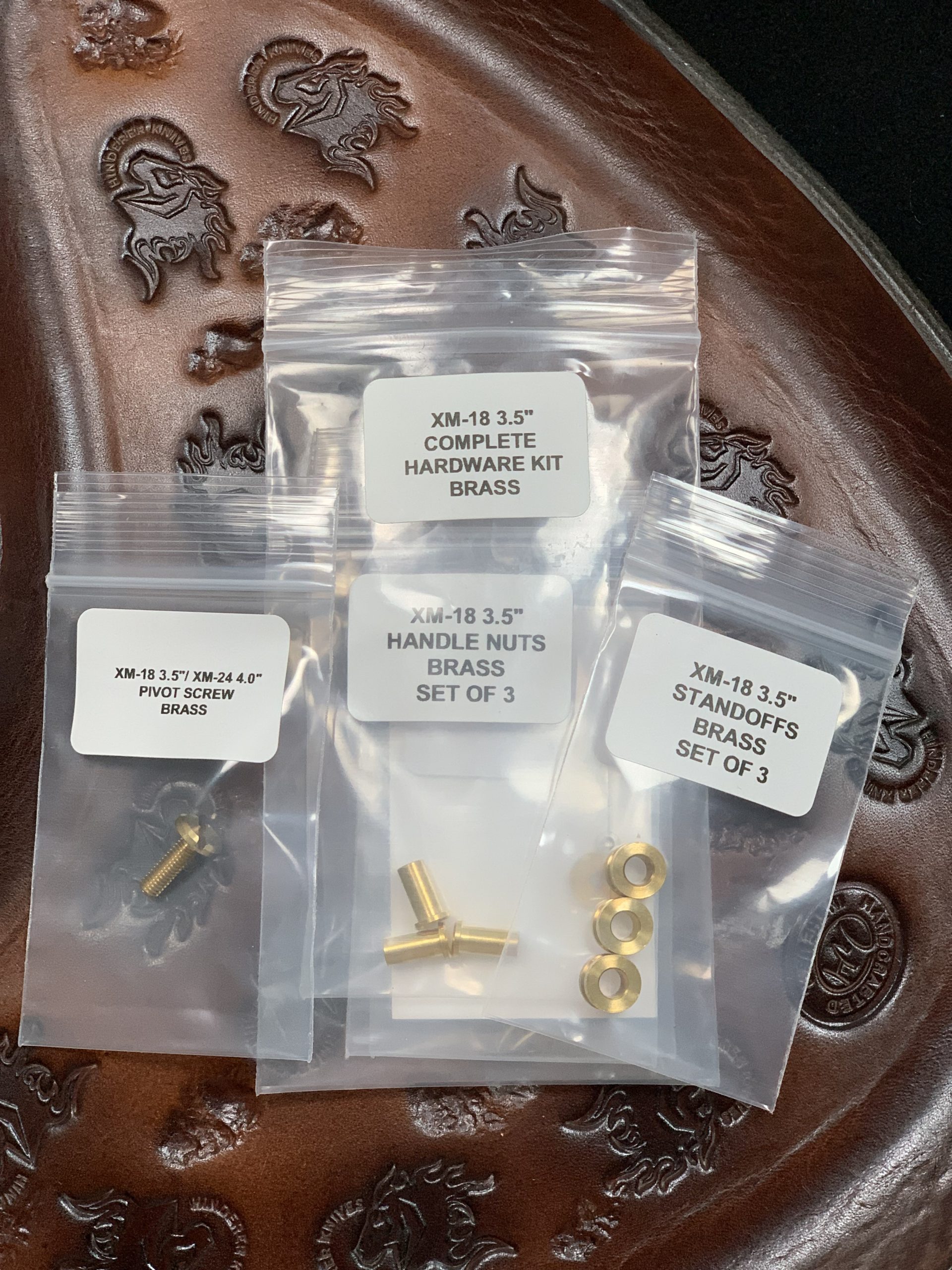 Hinderer XM18 3.5″ Complete Hardware Kit – Brass