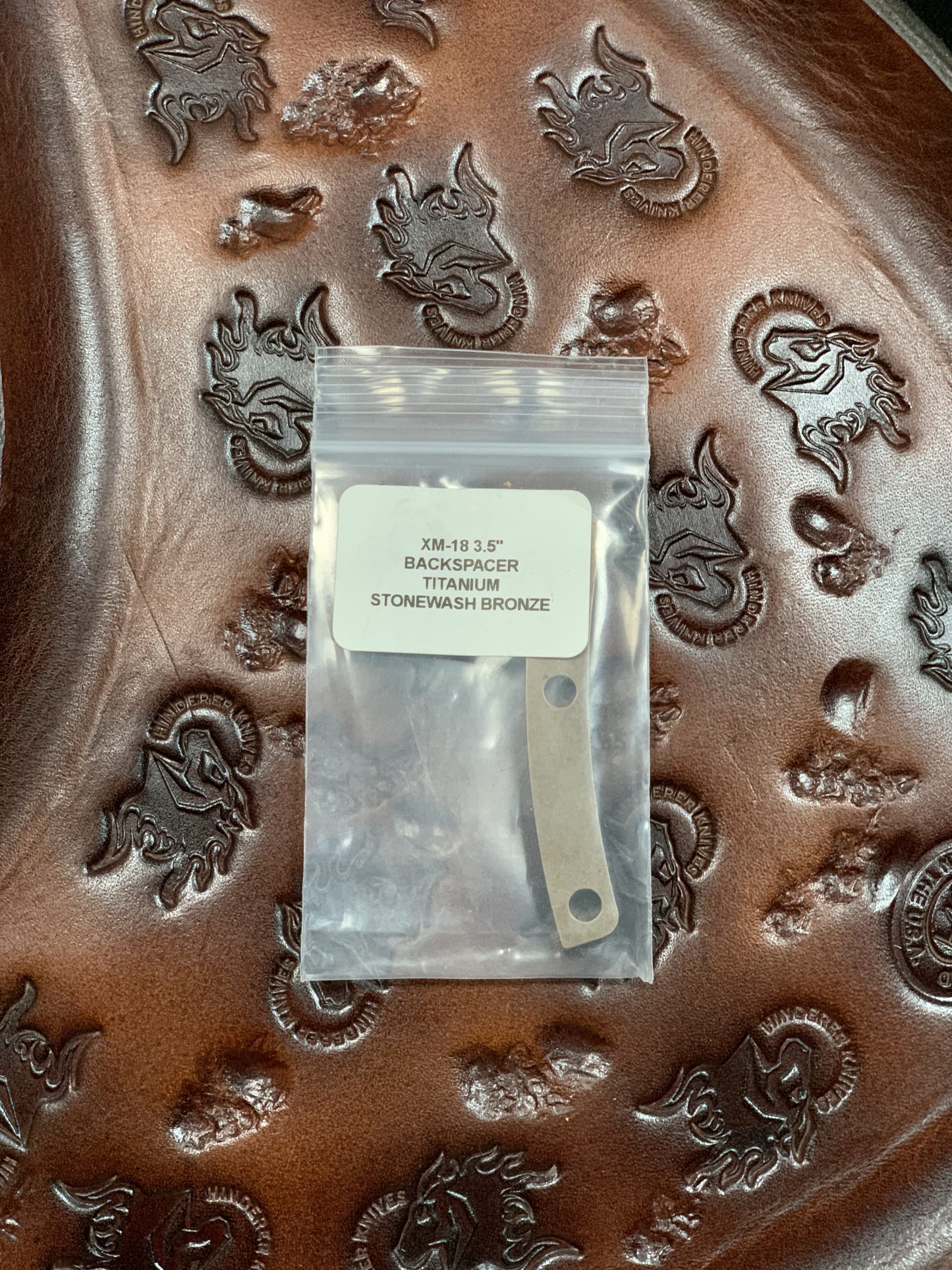 Hinderer XM18 3.5″ Titanium Backspacer – Stonewash Bronze