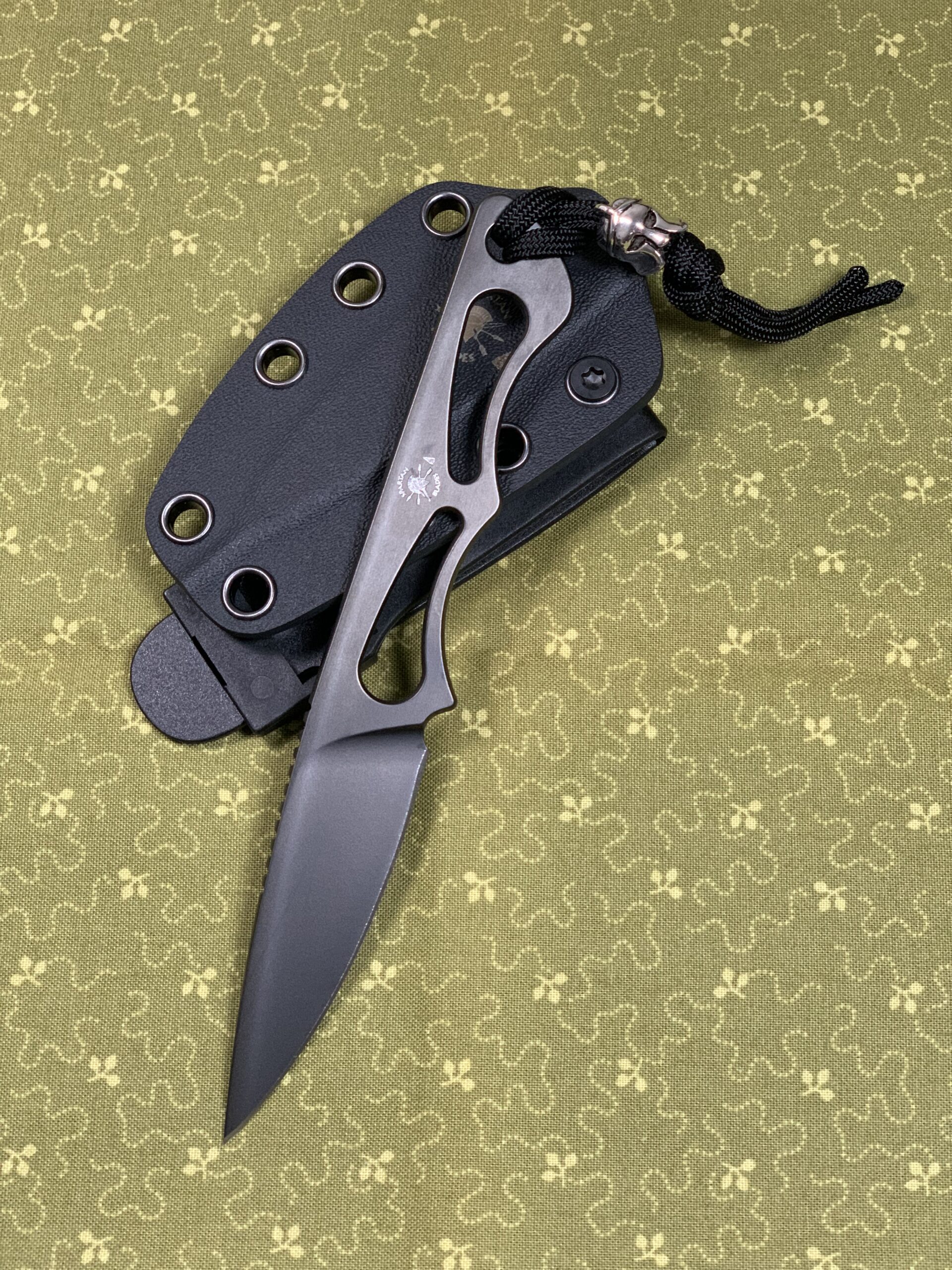 Spartan Blade Willow - Black PVD Blade - Black Kydex Sheath
