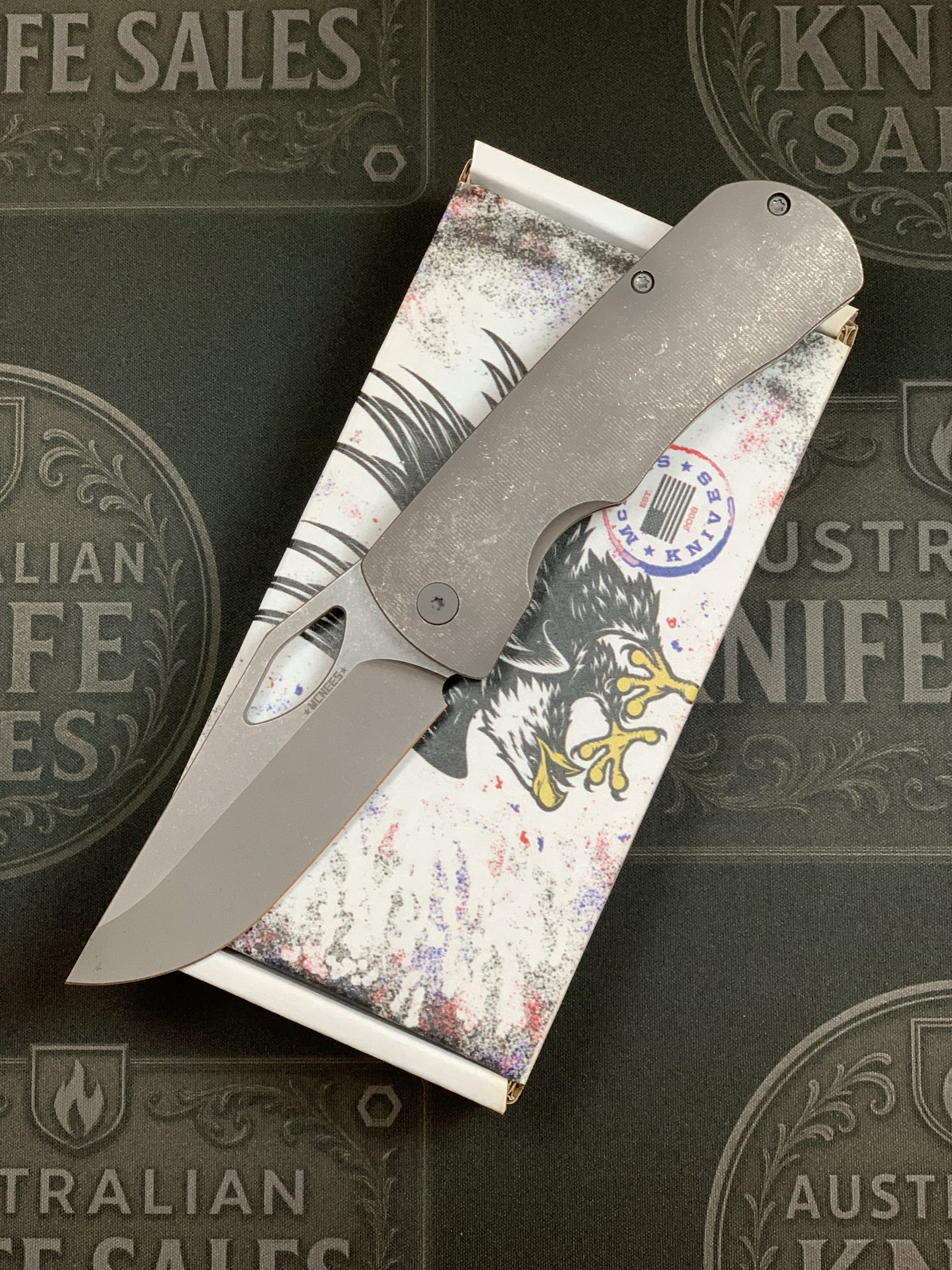 McNees 3.25″ Little Dixon – Atomic Stonewash Titanium – Stonewashed Hardware