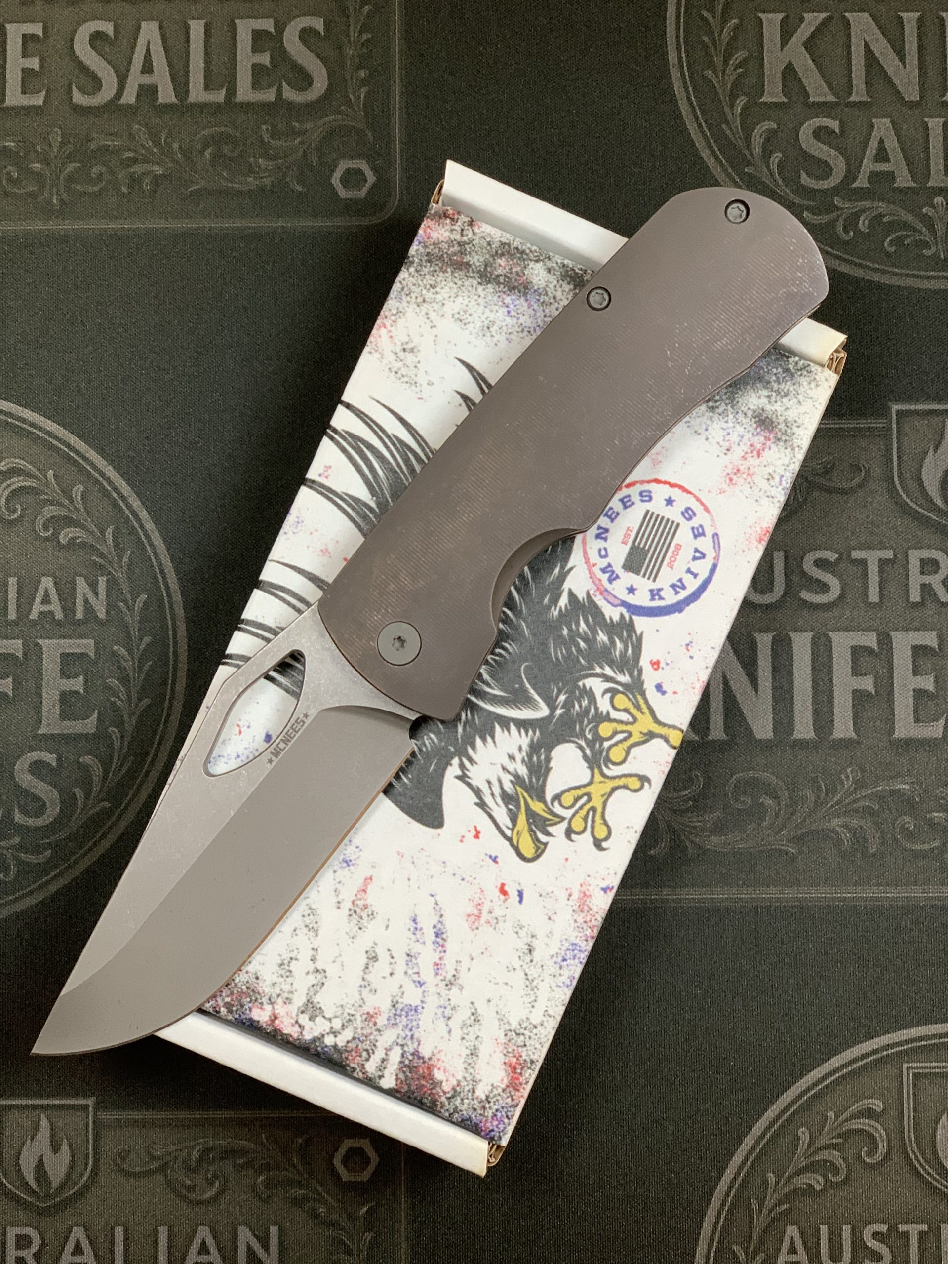McNees 3.25″ Little Dixon – Bronze Atomic Titanium – Stonewashed Hardware