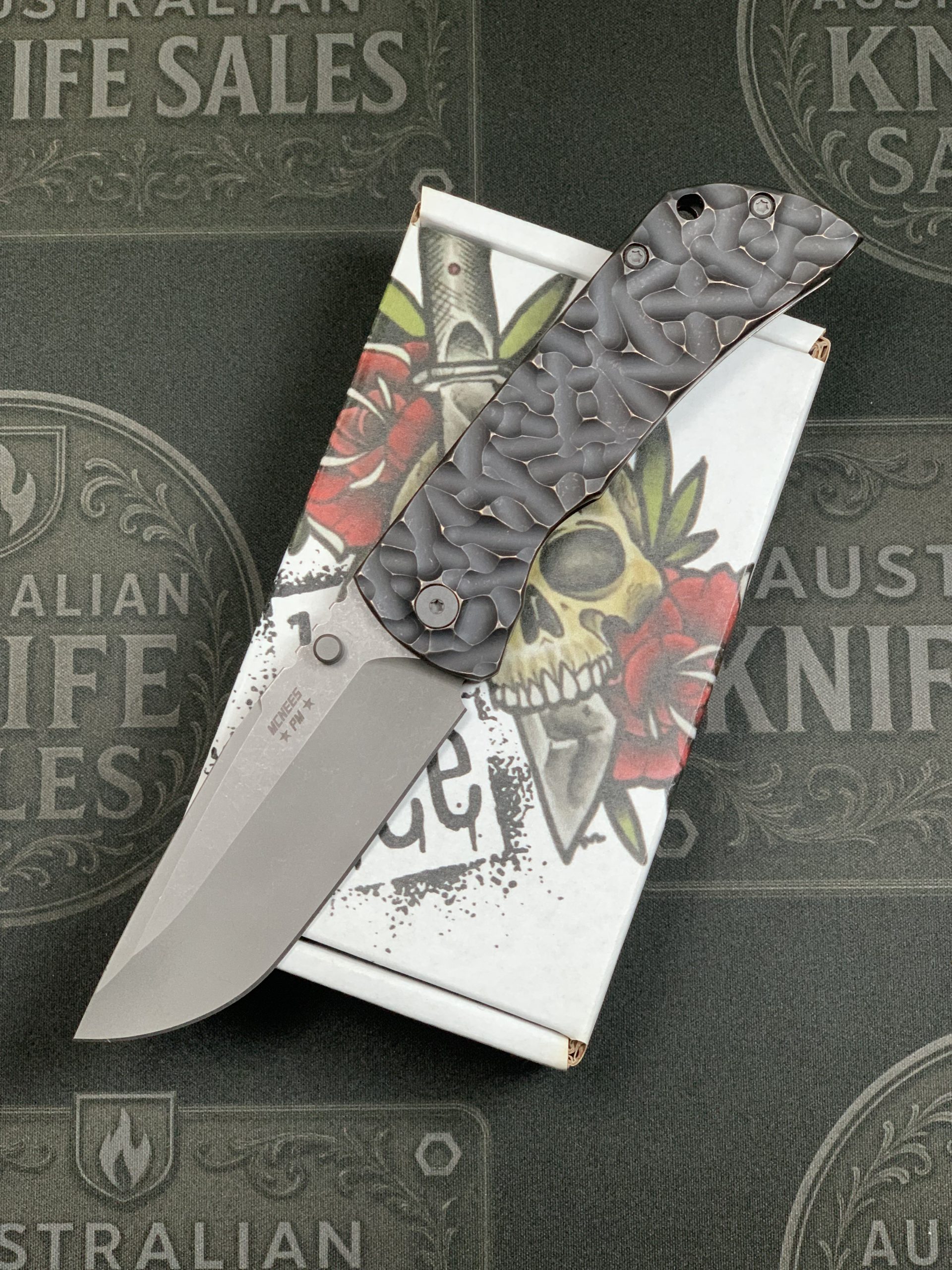 McNees PM MAC2 3.5″ – Antiqued Rock Titanium – Stonewashed Hardware