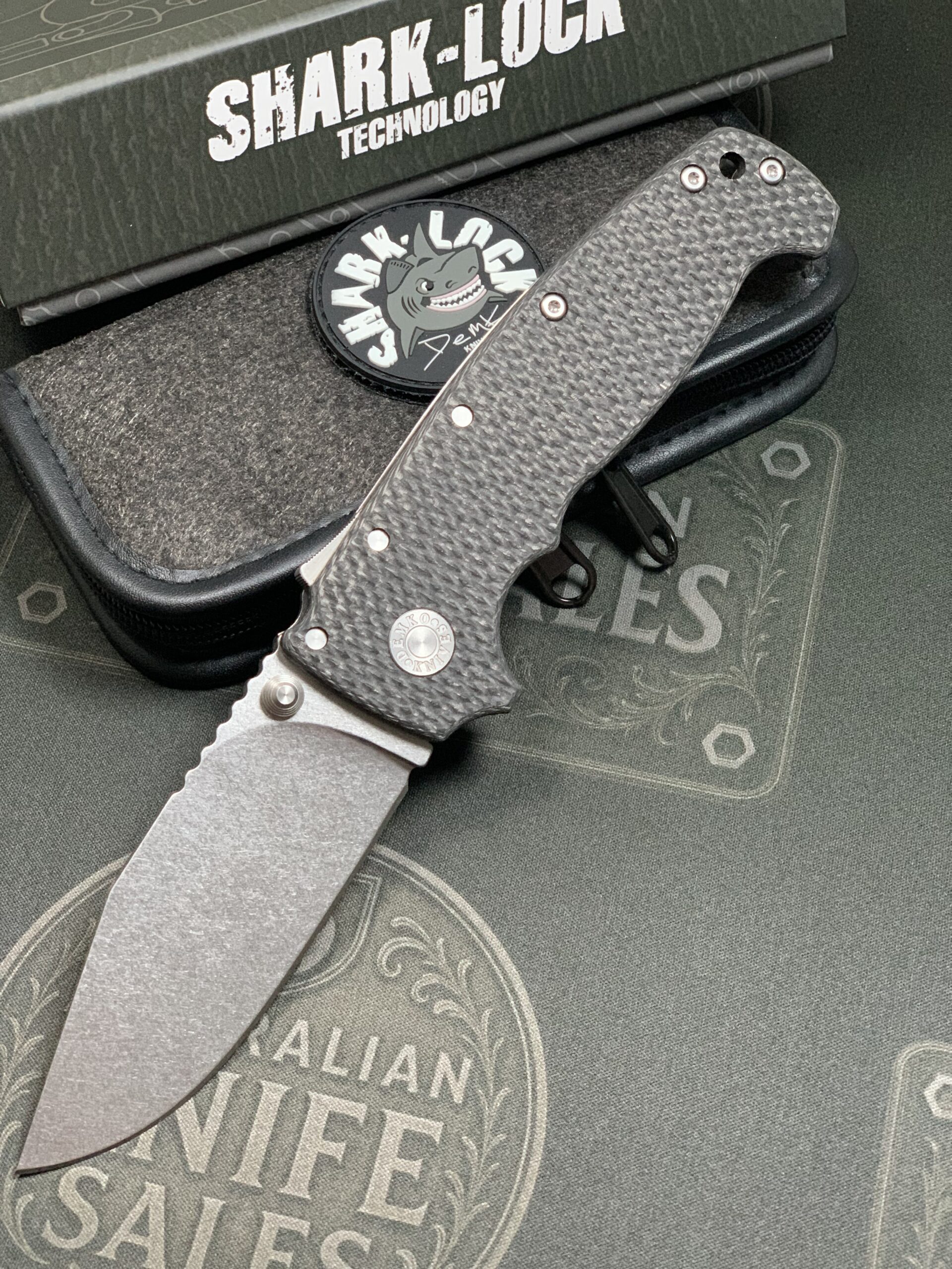 Demko AD20 XXX 3V Mk. 11 Clip Point Swedge - Carbon Fiber